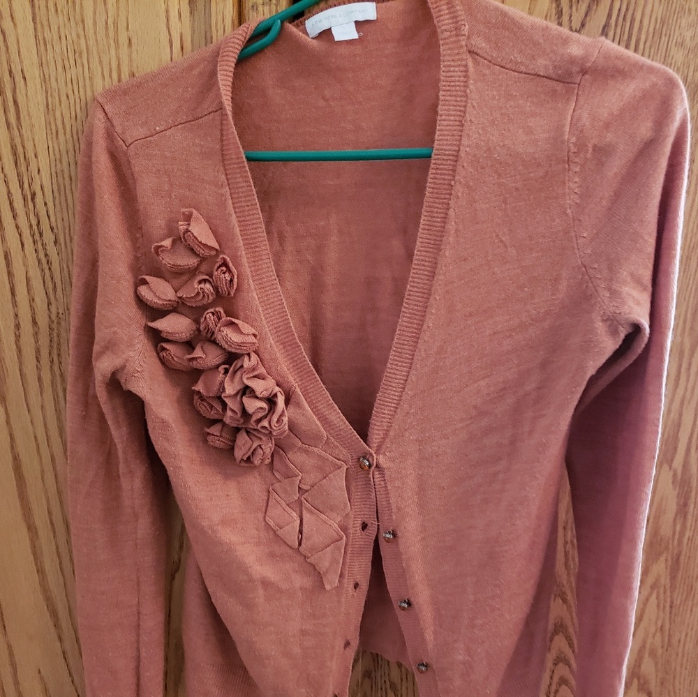 Frilly dressy cardigan